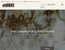 Tablet Screenshot of lamprepairandshadestudio.com